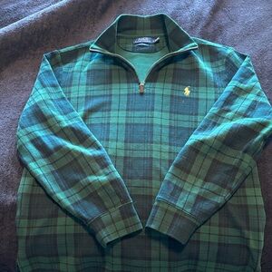 Ralph Lauren Polo Green Plaid sweater, men’s medium
